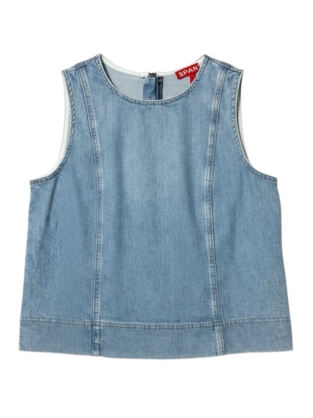 Spanx Lightweight Denim Shell Tank Light Abraided21 NWT Size Small